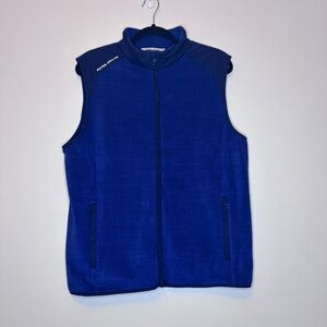 Peter Millar Men’s Royal Blue FADE Fleece Zip-Up Vest Sz M